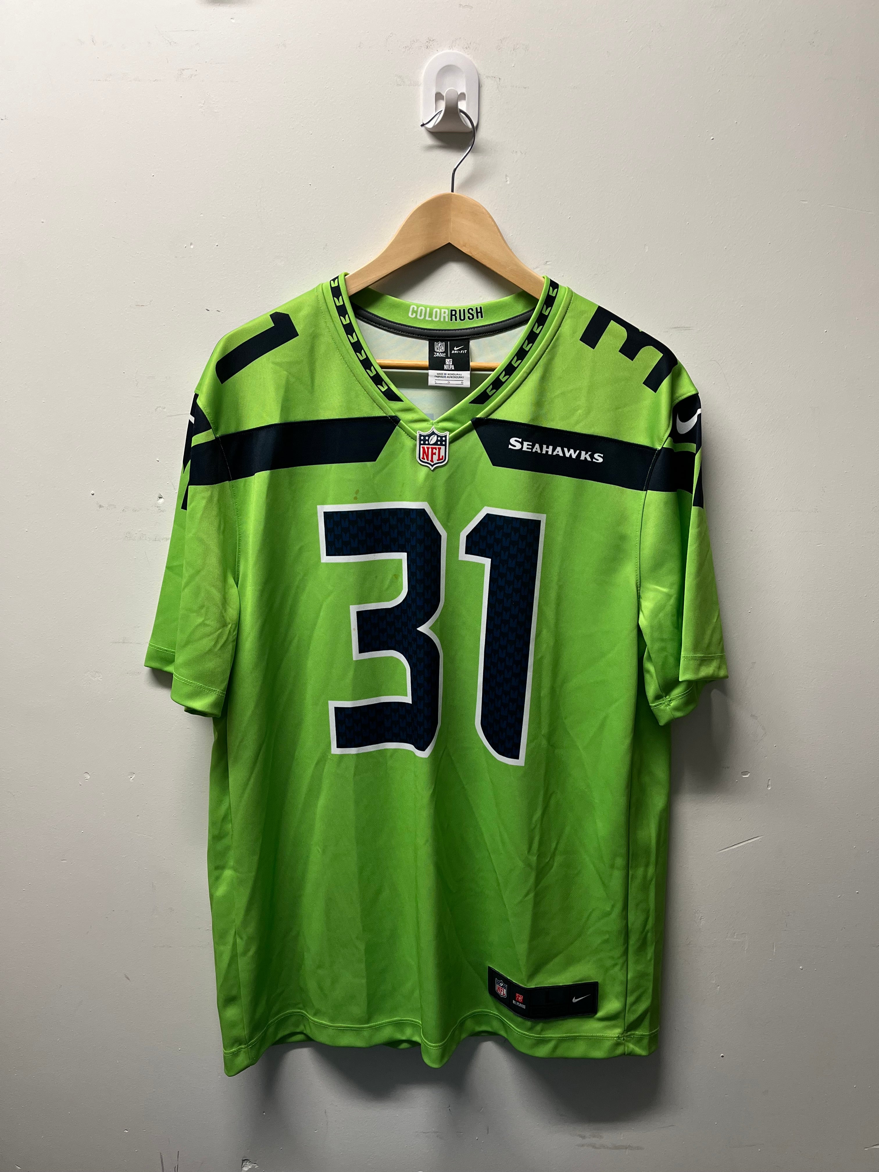 Nike Seattle Seahawks #31 Chancellor NFL Jersey (Large)