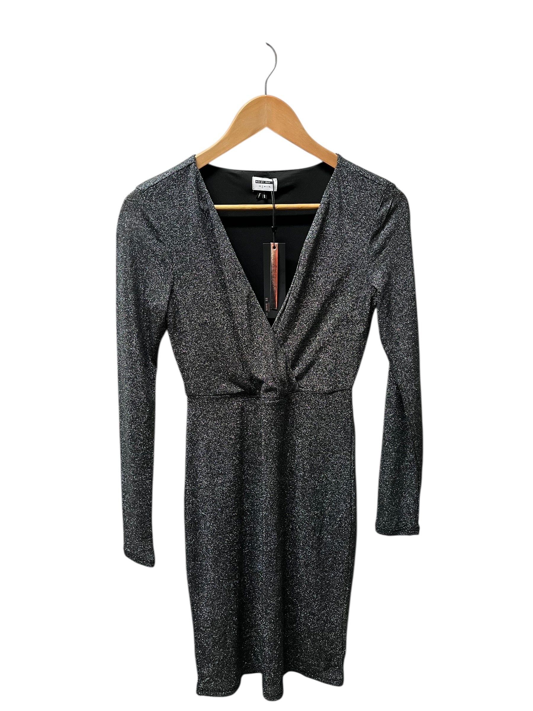 Noisy May Black Sparkle Cocktail Dress (Small)