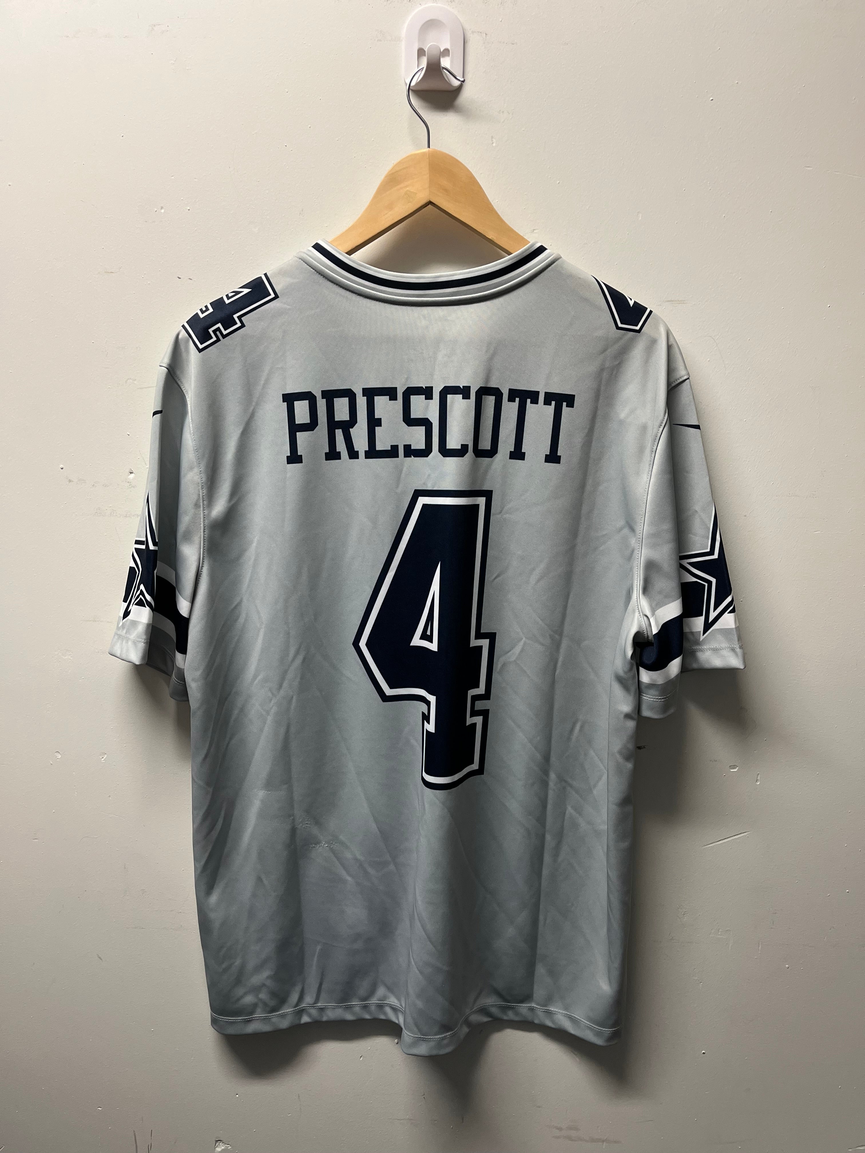 Nike Dallas Cowboys #4 Prescott NFL Jersey (Large)