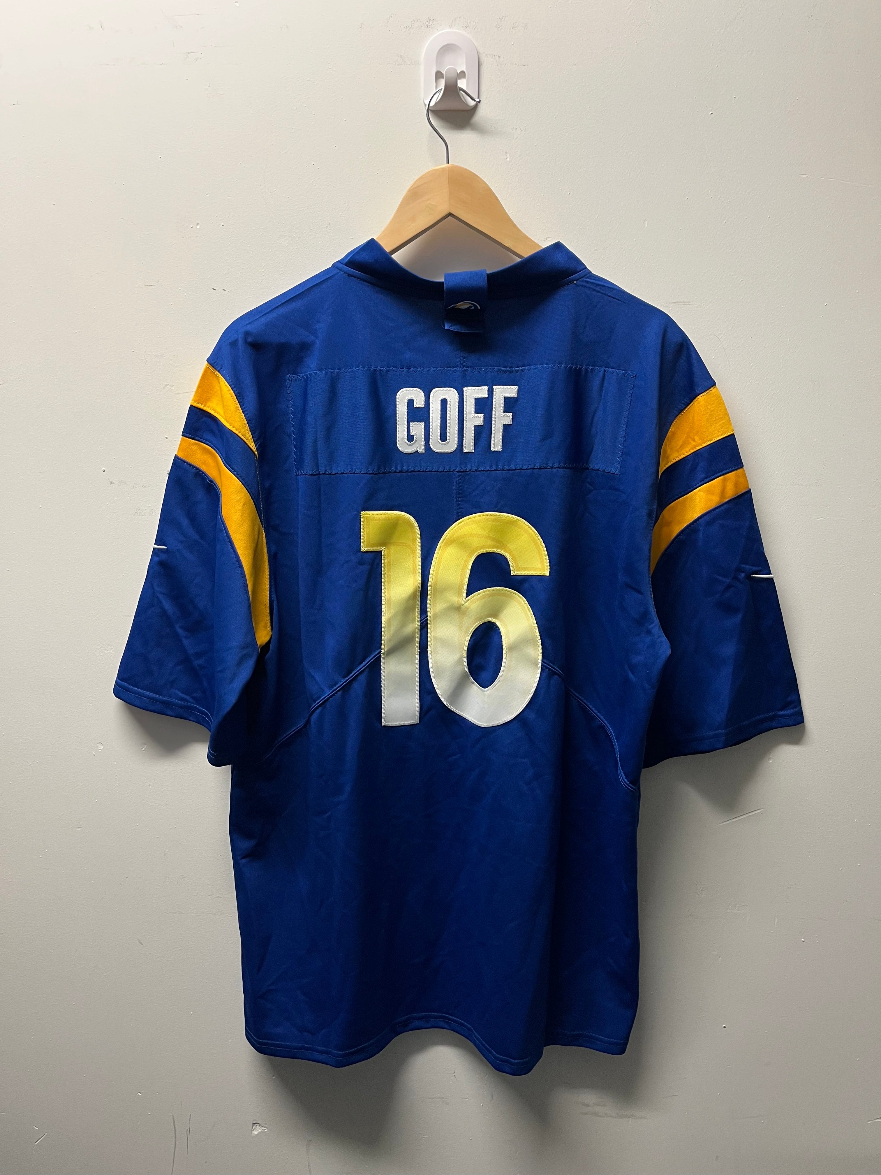 Nike Los Angeles Rams #16 Goff NFL Jersey (Large)