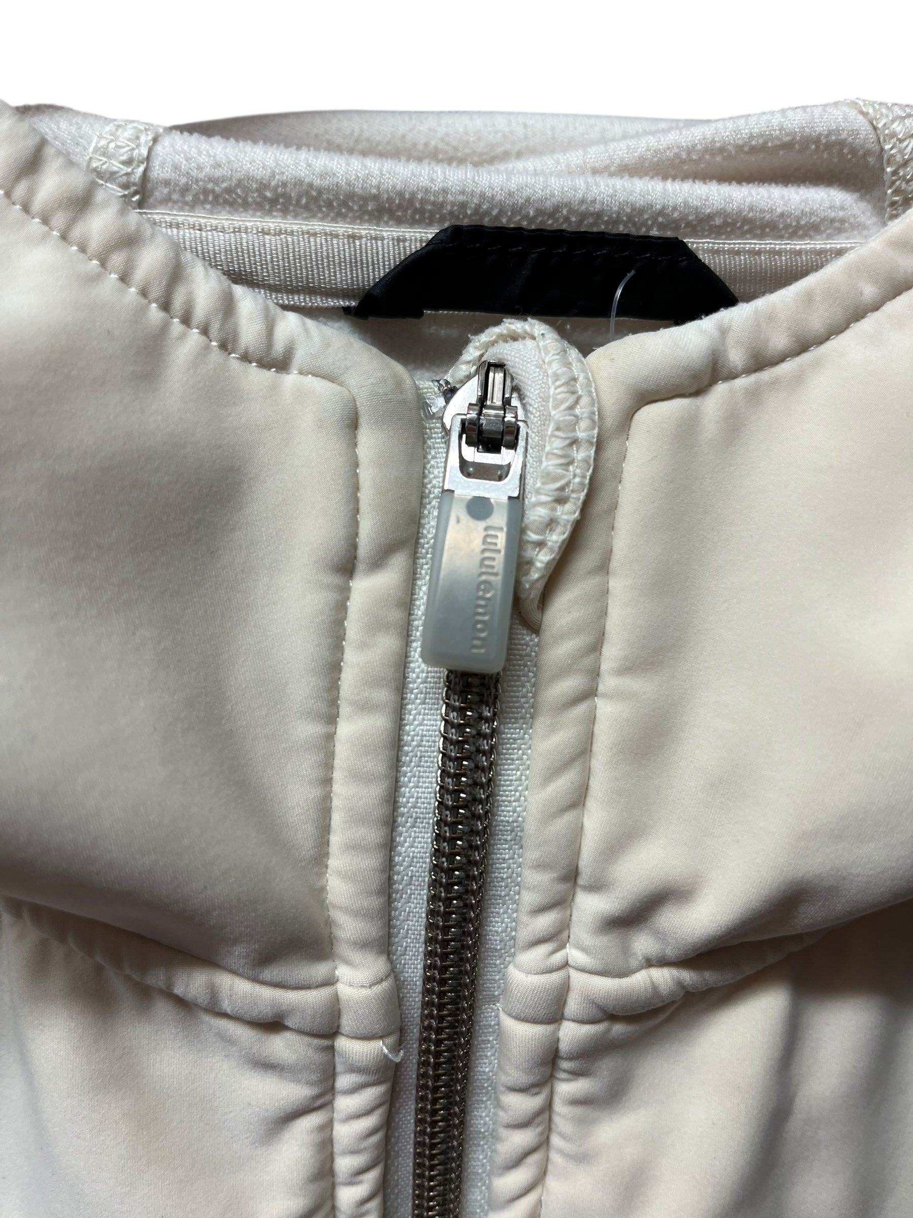 Cream Lululemon Zip-Up Hooded Jacket (L/XL)