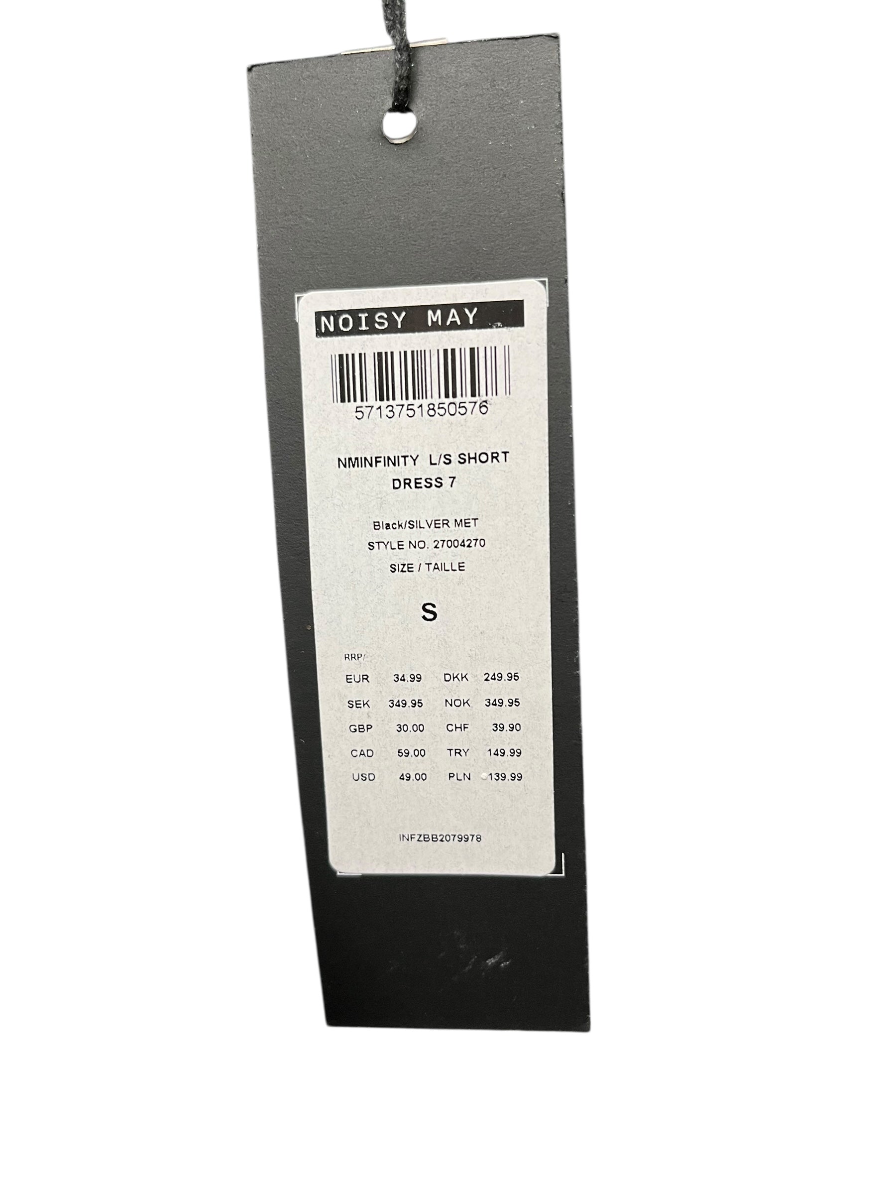 Noisy May Black Sparkle Cocktail Dress (Small)