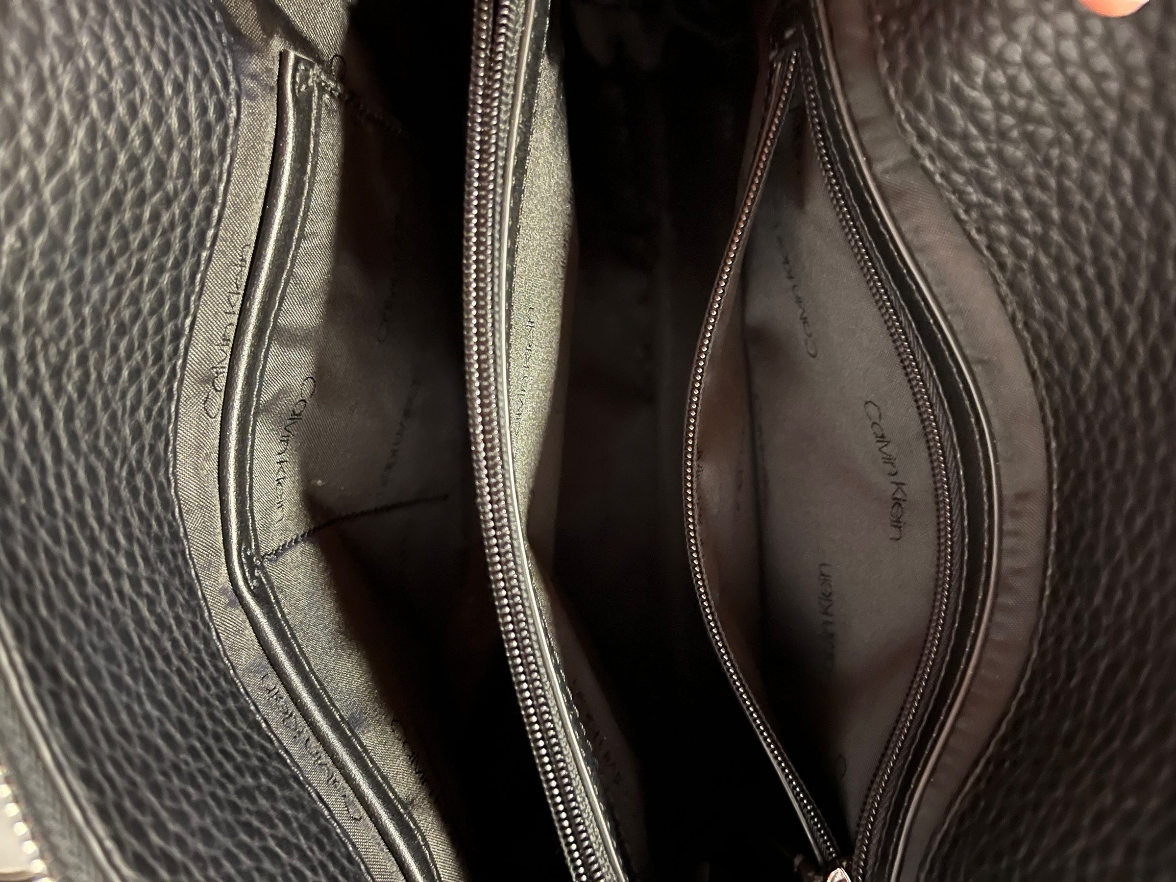 Calvin Klein Garnet Triple Compartment Satchel