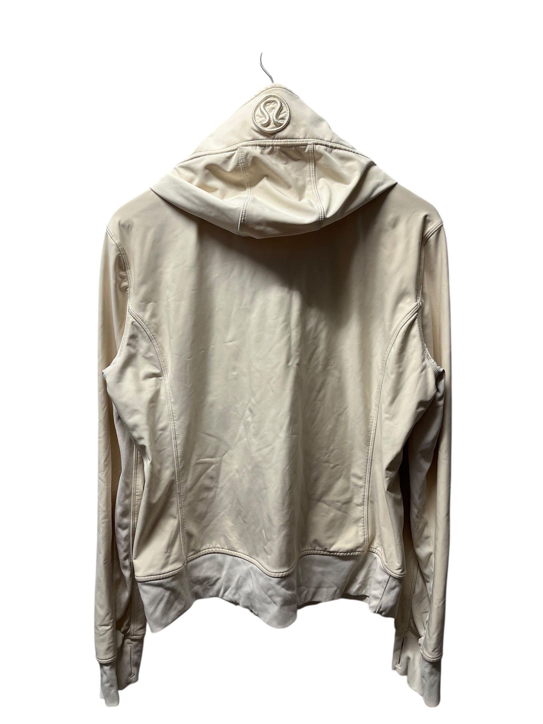 Cream Lululemon Zip-Up Hooded Jacket (L/XL)