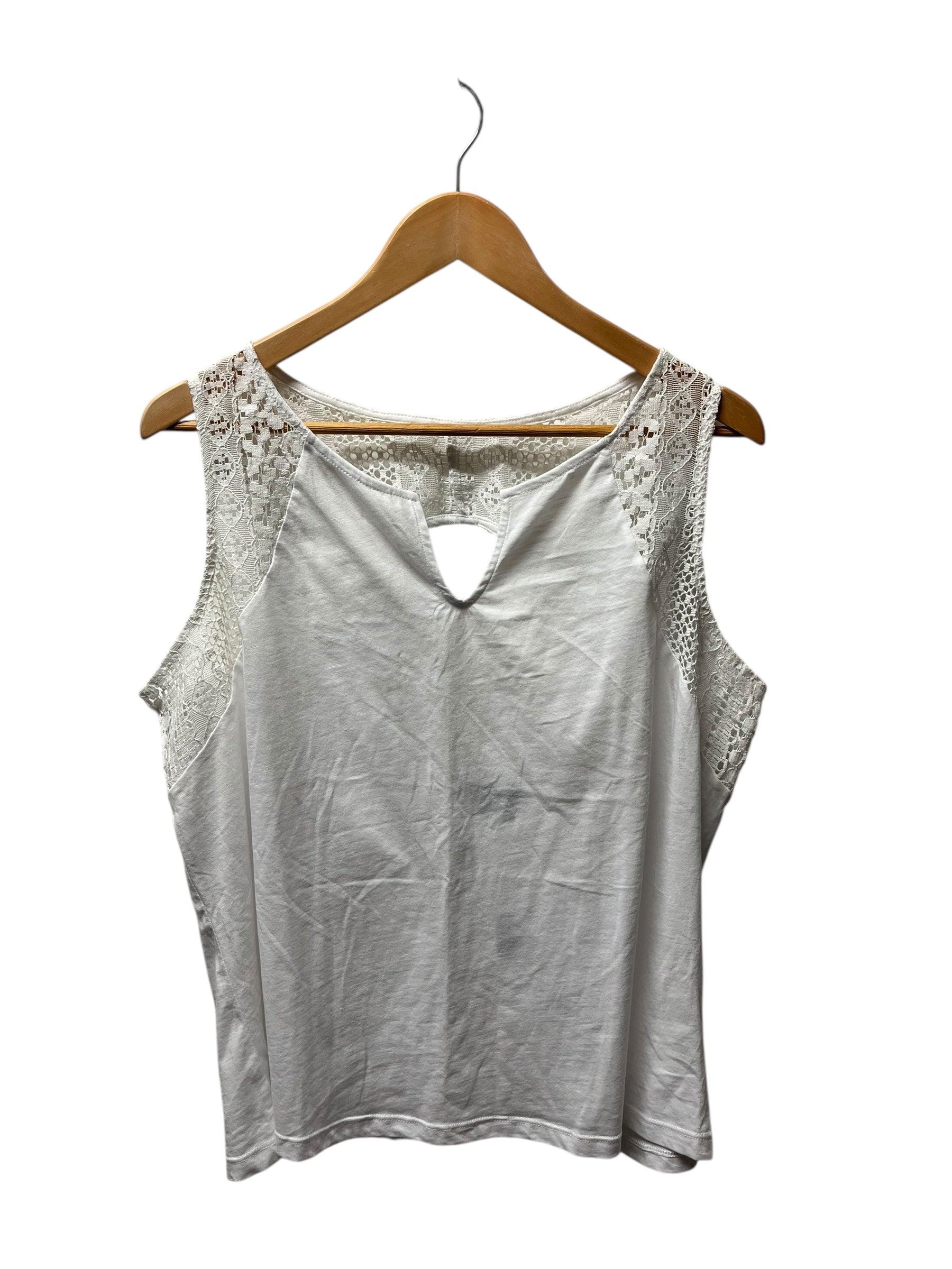 White Sleeveless Top (2X)