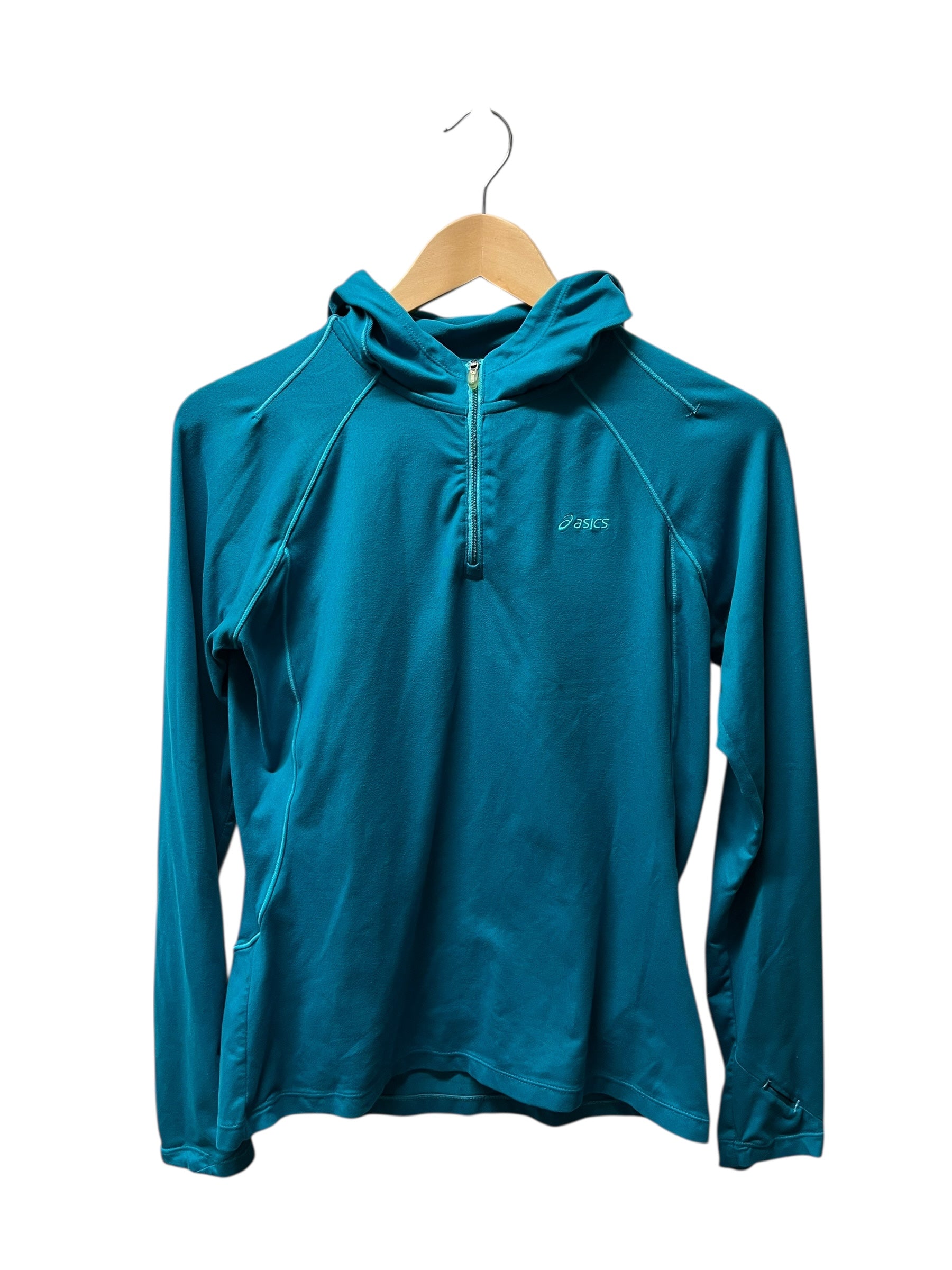 ASICS Hooded Teal Pull-Over (small)